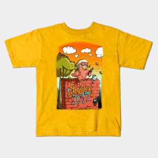 Happy 2017 Cartoon Kids T-Shirt